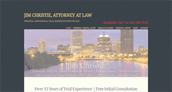 Desktop Screenshot of jimchristielaw.com